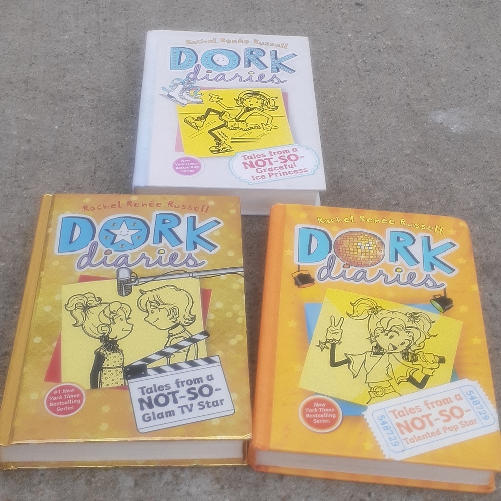 Dork Diaries - Tales from a Not-So-Glam TV Star Lot  of 3